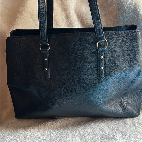 Kate Spade Black Leather Tote Bag - Picture 8 of 16